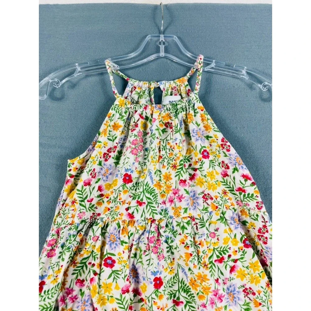 Old Navy Sun Dress Little Girl Sz 8Y Floral Summer Spring Lightweight Rayon